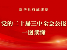 黨的二十屆三中全會(huì)公報(bào)一圖讀懂